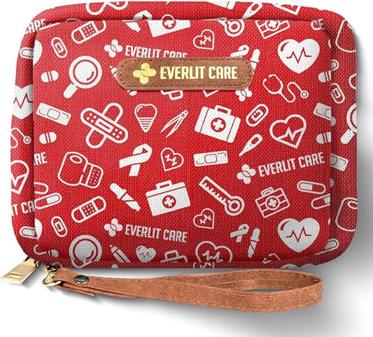 EVERLIT Care Rescue Pack | Family-Friendly First Aid Kit for Kids with 200 Pcs Medical Supplies | Travel-Friendly Compact Storage Bag for Home, Car, Travel, Camping, Adventure (Original)