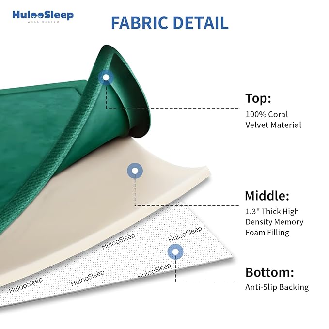 Baby Play Mat for Floor,1.3" Thick Elasti-Foam 74×50 Playpen Mat for Toddlers Infant kids,Water-Repellent Soft Coral Velvet for Tummy Time, Non-Slip Backing for Crawling,Tatami Style(Dark Green)