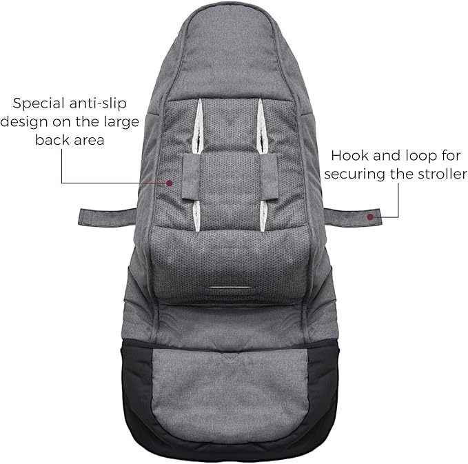Momcozy Stroller Footmuff | Universal, Weather-Proof, Warm Stroller Bunting Bag | Extendable Winter Cover | Adjustable Buckle