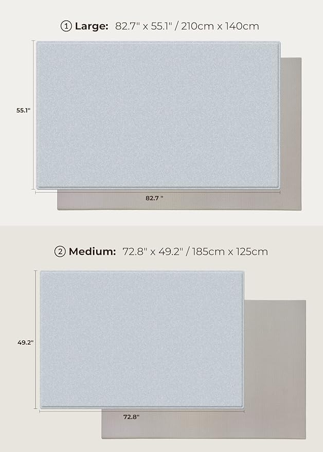 Baby Care Play Mat (Medium, Hygge - Spore & Wooden) 73’’ x 49’’ Original One-Piece Reversible Rollable Waterproof Play Mat for Infants, Babies, Toddler, and Kids