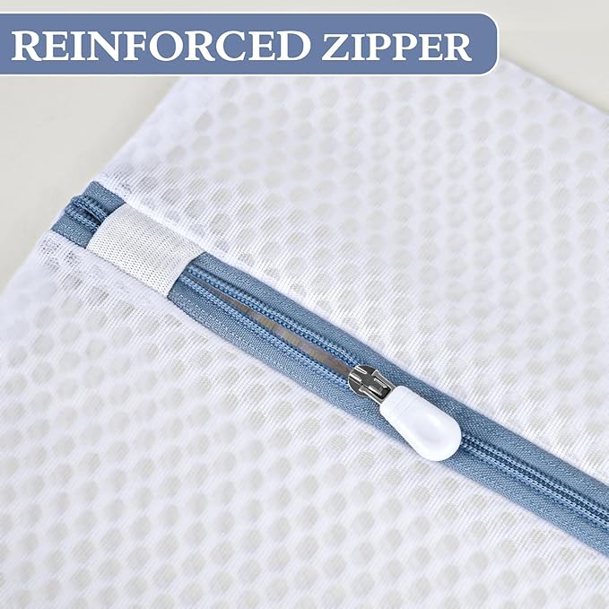 Durable Mesh Laundry Bags 5-Pack (12x16 Inch) Delicates Protector for Lingerie & Baby Clothes