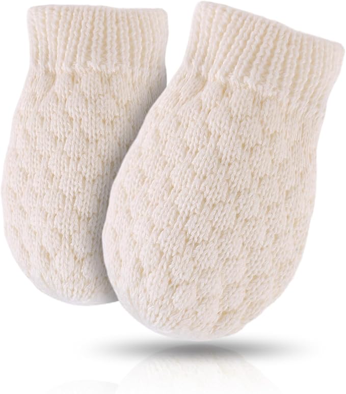 Baby Knit Mittens Toddler Boys Girls Gloves Winter Infant Newborn No Scratch Mitten 0-3 Years