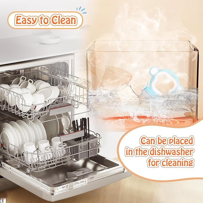 Baby Fruit Food Feeder - Silicone Nibble Tray Combo - Breastmilk Popsicle Mold for Cooling Relief, BPA Free Mesh Feeder for Infant Self Feeding (Monkey Blue + Pineapple)