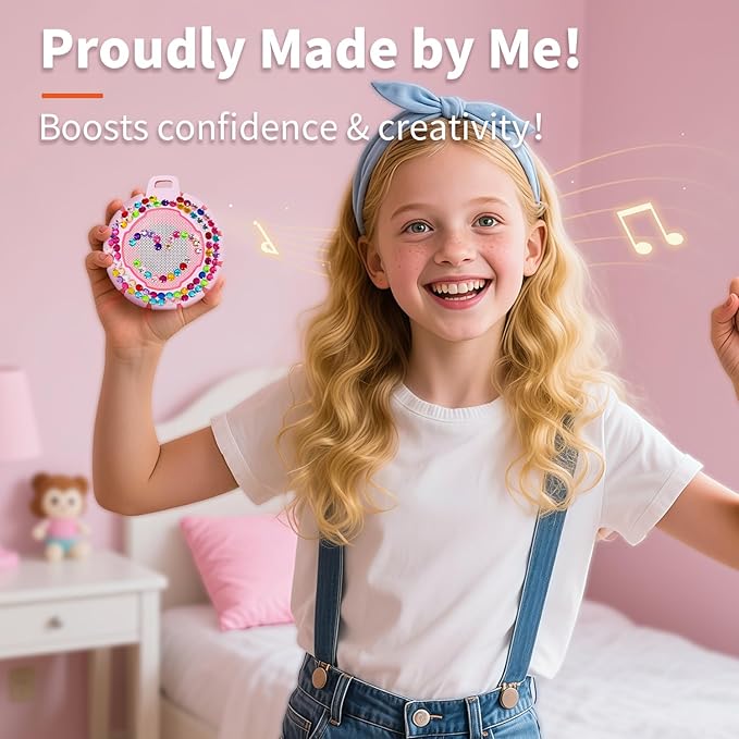 HEYSONG Bluetooth Shower Speaker + DIY Diamond Stickers – Great Gift for Girls