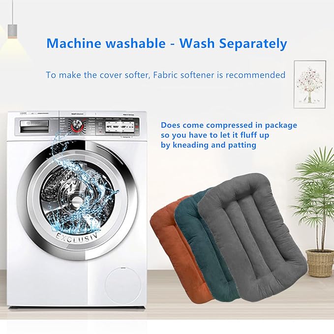 Baby Lounger for Newborns, Baby Nest & Floor Cushion, Soft Cotton, Portable Diaper Changing Pads for Boys & Girls 0-12 Months(Coffee)