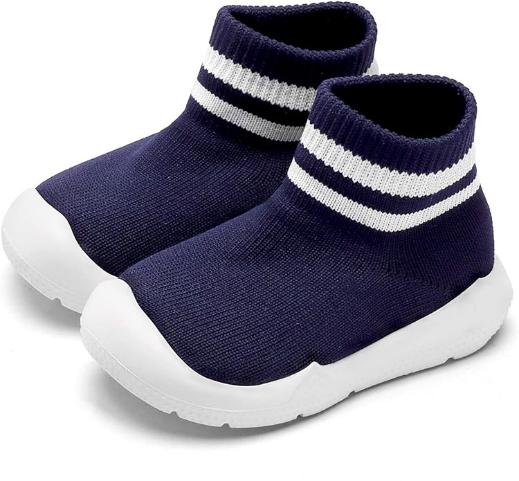 Engtoy Baby Shoes & Socks - Non-Slip Breathable Slippers with Soft Rubber Sole - Baby Boys & Girls Slip On Sneakers