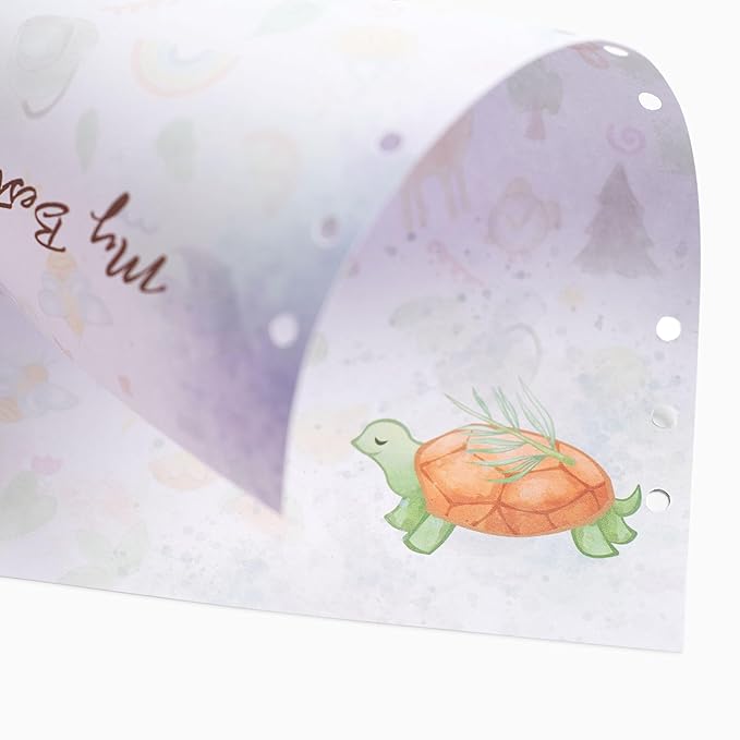 Baby Memory Book Extra Pages for Photos and Notes – Baby Book “Choose Joy” | 10 Additional Paper Sheets for Loose-Leaf Baby Keepsake Photo Album for Newborn Girls Boys | Refill Paper Set