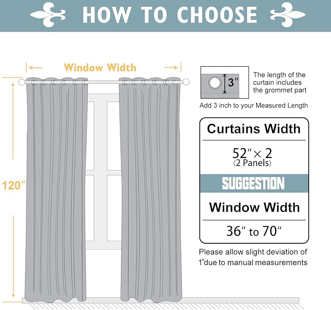 ChrisDowa 100% Blackout Curtains 120 inch Long for Bedroom with Black Liner, 2 Thick Layers Total Blackout Thermal Insulated Grommet Long Window Curtains 2 Panels Set (Mustard Yellow, 52 x 120 Inch)