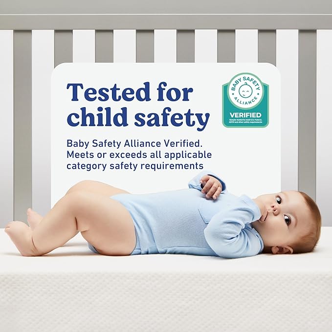Graco Premium Crib & Toddler Mattress – GREENGUARD Gold Certified, CertiPUR-US Certified Foam, Machine Washable Cover with 100% Waterproof Surface, Fits Standard Full Size Baby Crib and Toddler Bed