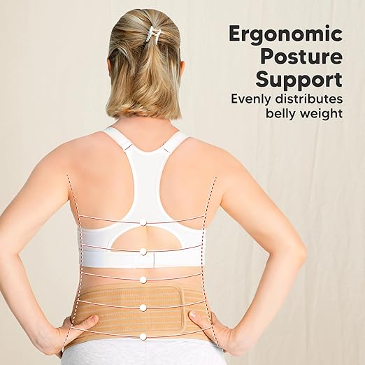 KeaBabies Maternity Belly Bands for Pregnant Women - Soft & Breathable Pregnancy Belly Support Band, Adjustable Maternity Belt for Back, Pelvic Support, Comfortable, Easy to Use (Classic Ivory, M/L)