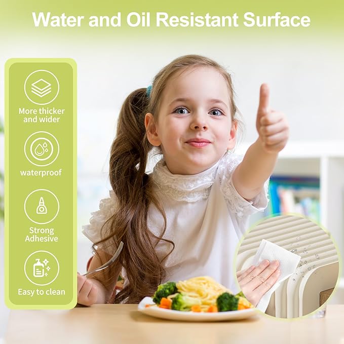 Baby Proofing Wall Corner Protector,Edge Guard Corner Protector,6.56ft Thinken Soft Corner Protectors Pre-Taped Soft Rubber Foam Edge Cushion for Furniture (Gray, 6.56Ft x 11.8" W x 0.47" Th)