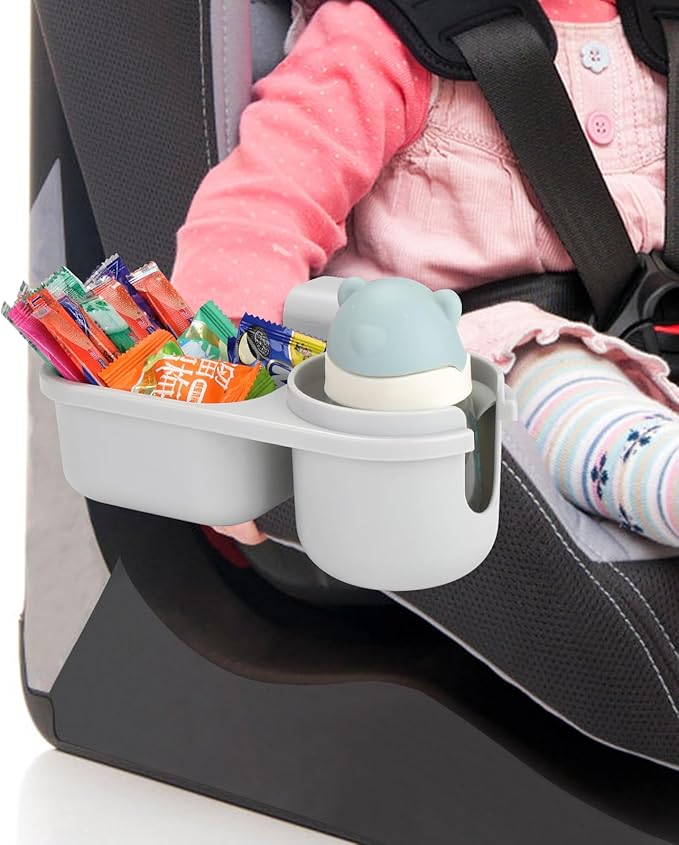 Accmor Child Cup Holder Snack Tray for Convertible Car Seats, Universal Child Cup Holder Compatible with Most Baby Car Seat Models