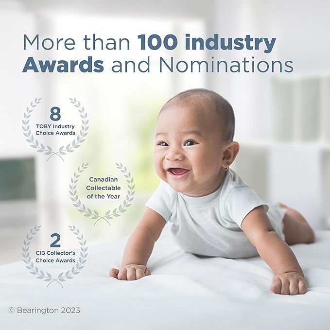 Bearington Collection Baby Lil’ Alma, 5.5 Inch Plush Llama Stuffed Animal Soft Rattle