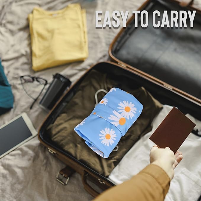 2pcs Cloth Diaper Wet Dry Bags, Waterproof Reusable Wet Bag with 2 Zipper Pockets & Handle, Washable Laundry Bags for Baby Adult Clothes Travel Beach Pool Daycare Yoga Gym Exercise Swimsuits,