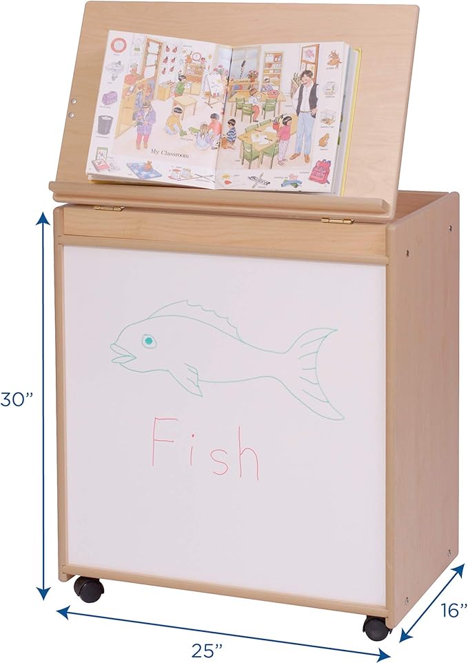 Angeles Value Line Big Book Display, Classroom Shelves and Daycare Furniture, Kids' Bookcases Cabinets & Shelves, 25" L x 16" W x 30" H