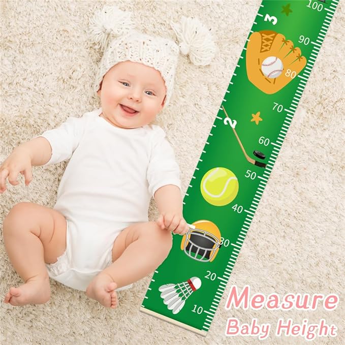Baby Growth Chart for Wall - Height Chart for Kids Nursery Decor Wall Hanging Measurement Ruler Toddler Room Decor Play Room Essentials Birthday Christmas Gifts for Boys Girls 79"X7.9" (Butterfly)