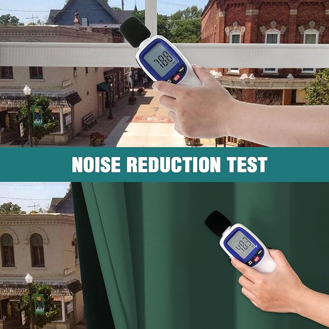 ChrisDowa 100% Blackout Curtains for Bedroom with Black Liner, 2 Thick Layers Total Blackout Thermal Insulated Grommet Window Curtains 2 Panels Set (Forest Green, 52 x 54 Inch)