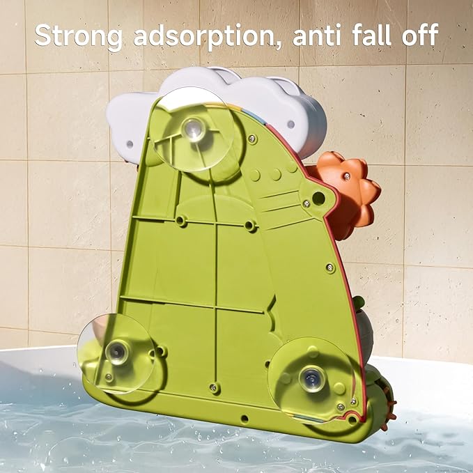 TUMAMA Bath Toys - Infant Garden & Elephant Baby Shower Bathtime,Kids Water Spinner for Tub Pool, 4 Bathtub Wind-Up Toys, Infant 0 3 6 9 Month Newborn Xmas Gift