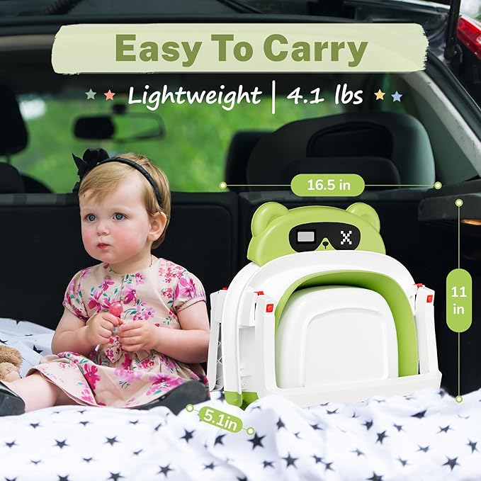 AVIDOR Baby Bathtub,Collapsible Bathtub for Newborn to Toddler,Durable Essential Infant Bath Tub,Portable Travel Baby Tub with Soft Cushion,No-Slip Hanging and Detachable(Green)