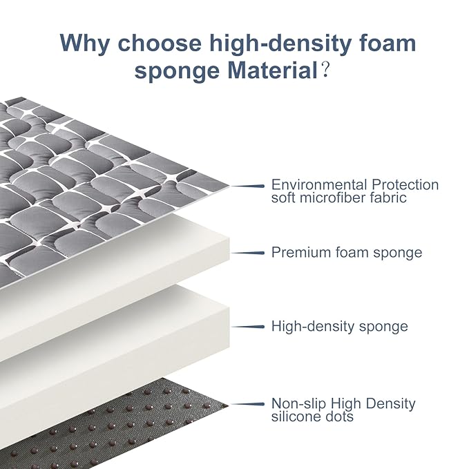 Baby Play Mat - 65" X 50",Premium Thicker Foam One-Piece Crawling Mat, Machine Washable, Extra Large Anti-Slip Activity Playmat for Babies, Toddlers & Infants