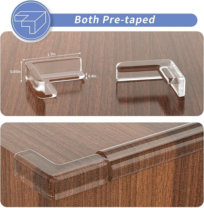 Corner Protectors, Clear Corner Protector Baby Proofing, Soft Edge Protectors,6.6ft(2M) Corner Guards Furniture Corner&Edge Safety Bumpers with Upgraded Strong Adhesive for Furniture&Sharp Corners