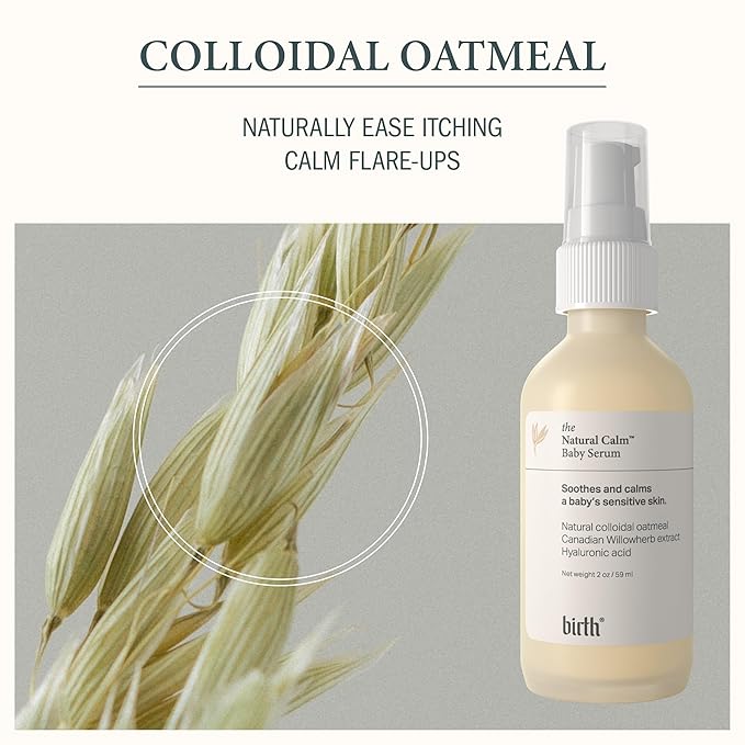 BIRTH SKINCARE Eczema Organic Baby Serum for Newborn and Infant, Redness Relief Moisturizer for Dry skin, Steroid Free 20z 59 ml Baby Ointment Body Serum for itchy Skin Relief, Made In Canada