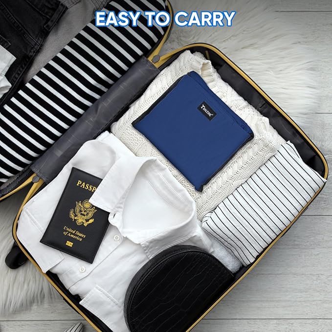 BALEINE 120L Laundry Bag Backpack, 900D Oxford Fabric Large Travel Laundry Bags with Shoulder Straps and 2 Mesh Pockets for College Dorm, Apartment, Laundromat (Navy, 120L)