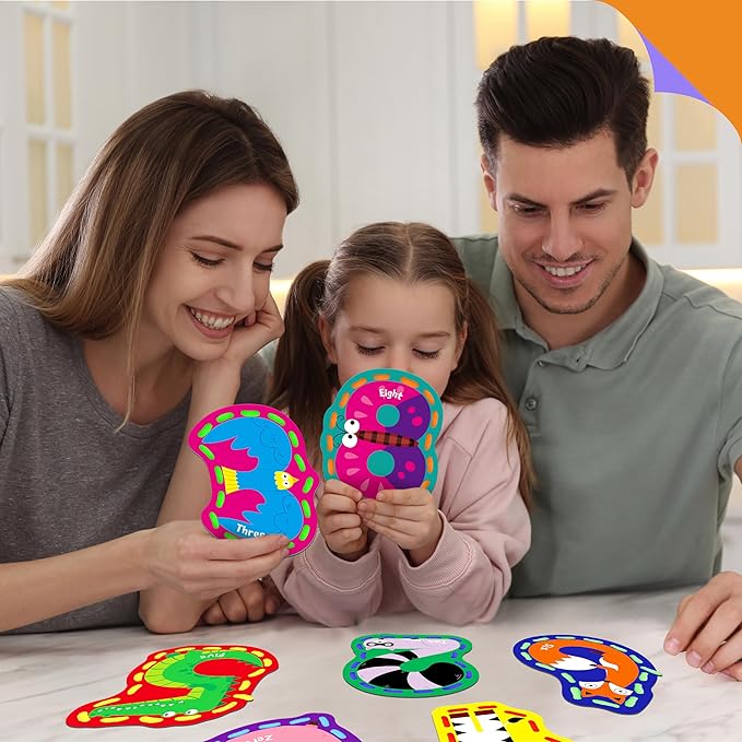 10 Pieces Number Lacing Cards, 0-9 Double Sided Sewing Cards with 10 Colorful Laces, Imagination Development Lacing Toys Games for Children Educational and Learning Activity