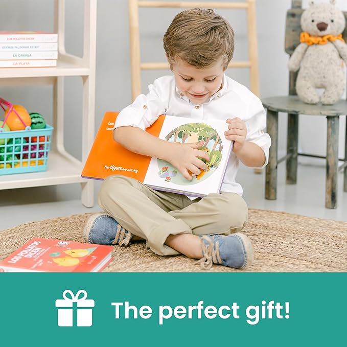 Binibi Spanish Books for Babies & Toddlers 1-3 La Selva Bilingual Sound Book with Jungle Animal Sounds | Bilingual Children's Book | Support Spanish Learning for Kids | Libro en español para bebés