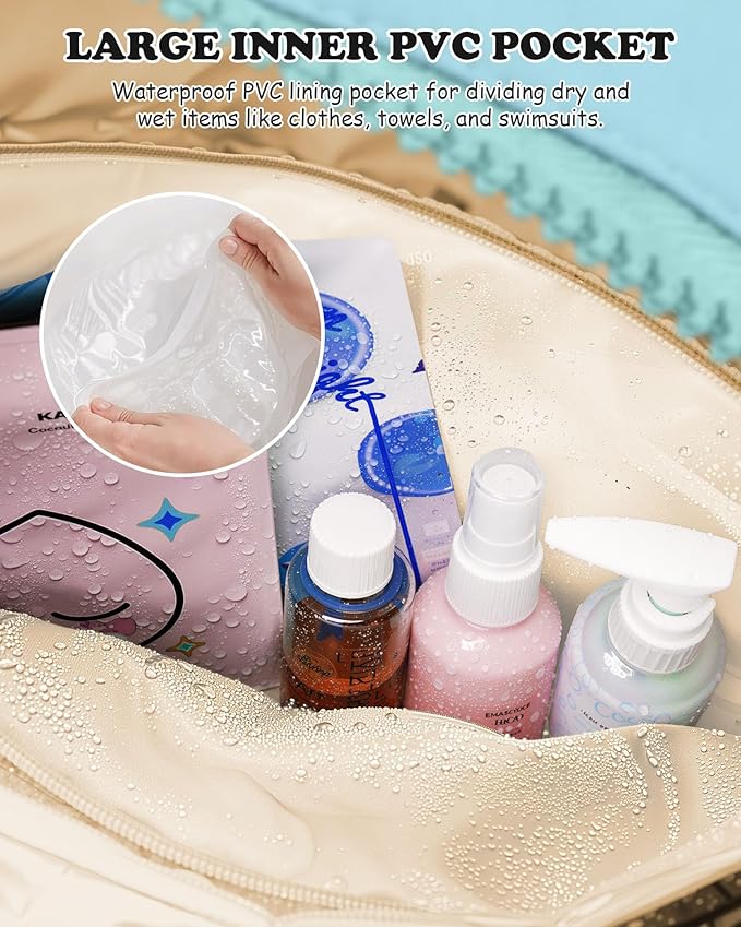 Duffle Bag, Weekender Bags for Girl，Travel Essentials for Women-Initial Overnight Bag with Wet Pocket，Monogrammed Gift-Lightweight Dance Bags Personalized Gymnastics bag with Makeup Pouch