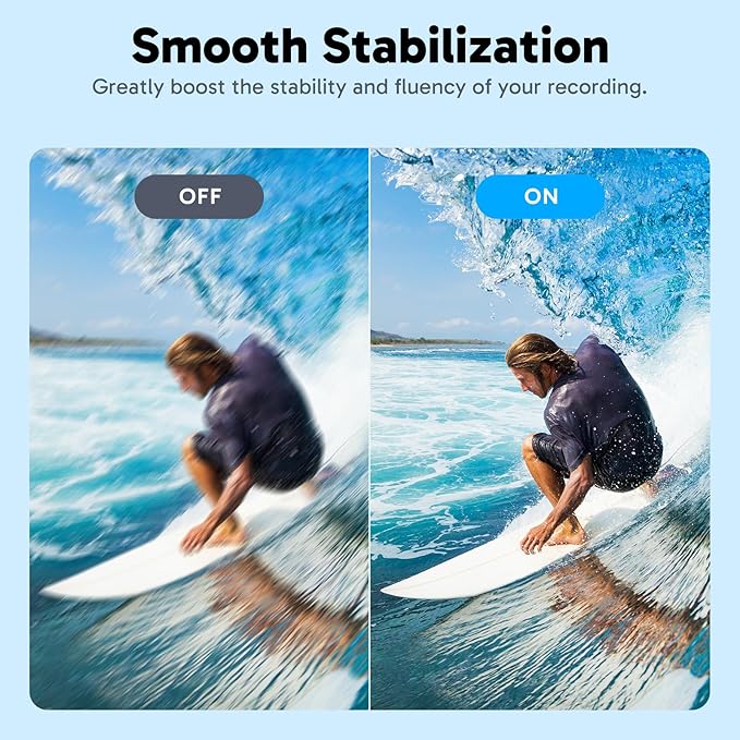 AKASO V50X Native 4K30fps WiFi Action Camera with EIS Touch Screen 4X Zoom 131 feet Waterproof Camera Support External Mic Remote Control (with Floating Hand Grip and Carry Bag)