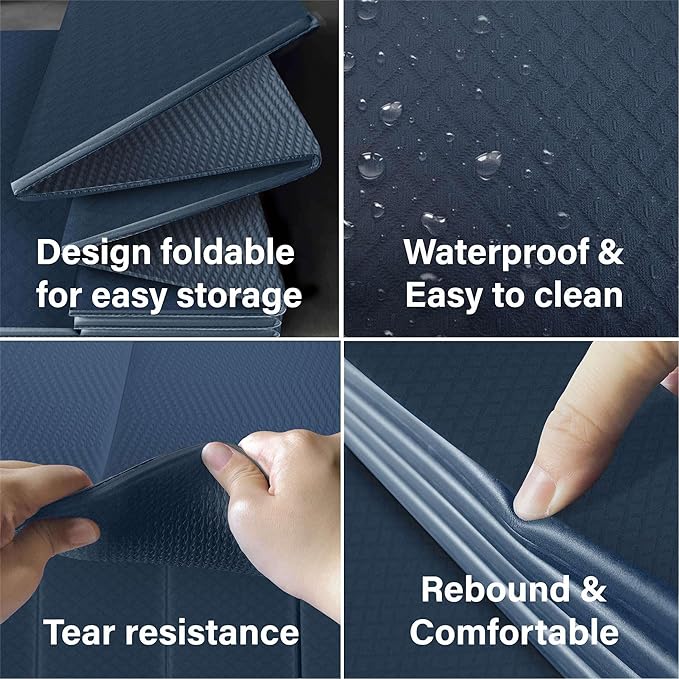 Foldable Yoga Exercise Mat – Lightweight, Anti-Slip, and Easy to Store for Yoga, Pilates, Home Workouts, and Floor Exercises