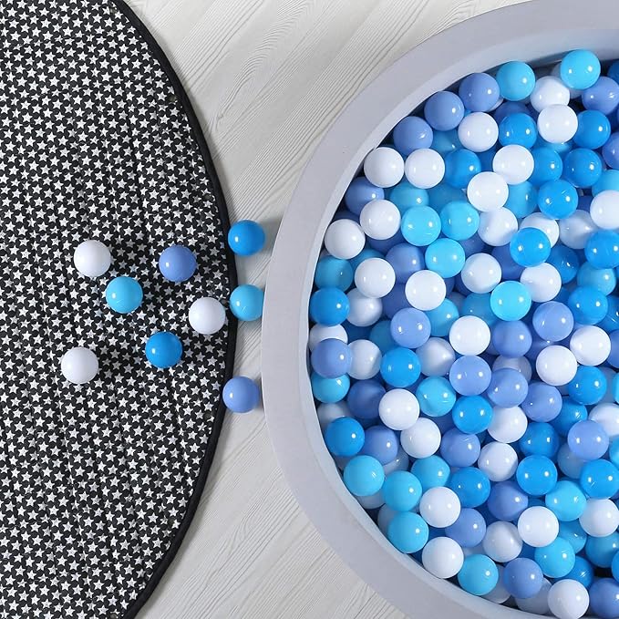 GOGOSO Plastic Balls Play Pit Balls for Baby Kid Ball Play Pit Play Yard, Baby Fance, Playpen, Playtent with 3 Colors,2.17inches