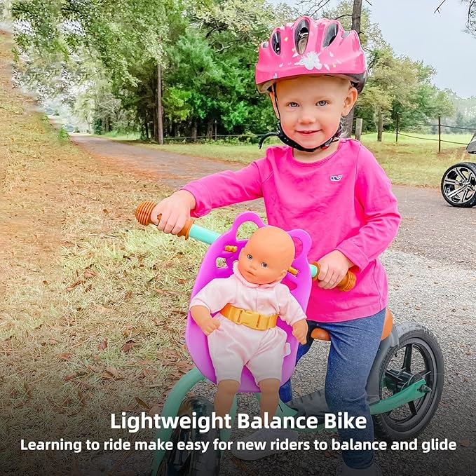 JOYSTAR 10"/12" Toddler Balance Bike for Girls & Boys, Ages 18 Months to 5 Years, Kids Push Bike with Footrest & Adjustable Seat Height, First Birthday Gifts for 2-5 Boys Girls