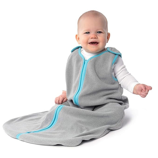 baby deedee Sleep Nest Fleece Baby Sleeping Bag, Gray, 18-36 Month, Gray Aqua