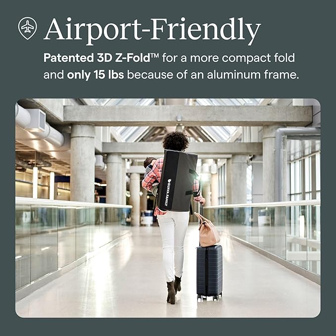 Guava Family Travel Crib includes Lightweight Backpack Design | Certified Baby Safe Portable Crib | Folding Play Yard, Comfy Mattress for Babies, Toddlers | Compact Baby Travel Bed