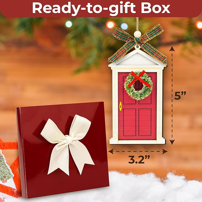 First Christmas in New Home Ornament 2024 - Our First House, Apartment, Wood New Home Decor - Housewarming Gift