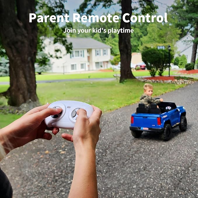 24V 10Ah Ride on Toy for Big Kids, 4x4 2 Seater Electric Kids SUV Car to Drive with Remote Control, 4x200W Motors - Blue