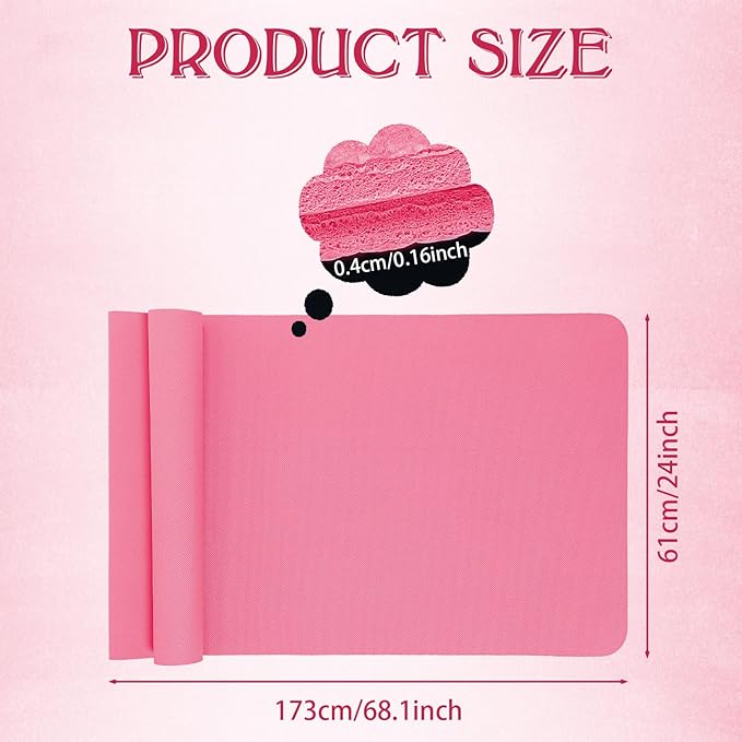 10 Pack Yoga Mats Bulk, 68'' x 24'' x 4mm Thick Yoga Mats for Kids and Adult Gym Mats Bundle Latex Free Exercise Mats with Non Slip Texture for Outdoor Yoga, Pilates or Workout