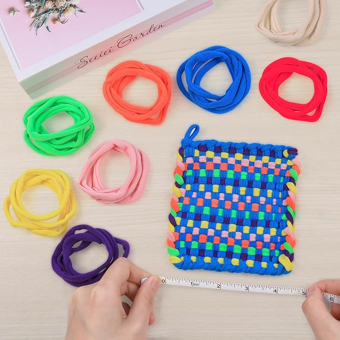 IQKidz 224 PCS Loom Loops Refill for Potholder Weaving Loom Kit Toys, Elastic DIY Arts and Crafts Loops Supplies for Kids Beginners, Perfect Birthday Gifts for 5 6 7 8-12 13 Year Old Girls