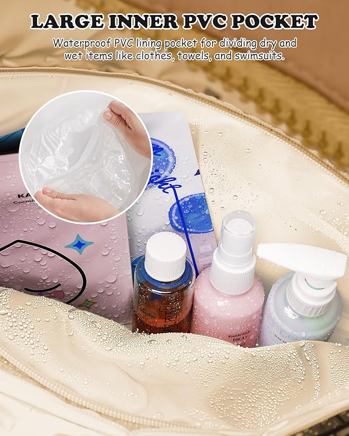 Girls Trendy Stuff-Duffle Bag with Letter, Carry On Bags for Women，Overnight Bag with Wet Pocket，Lightweight Travel Bags Personalized Gym Tote with Makeup Pouch