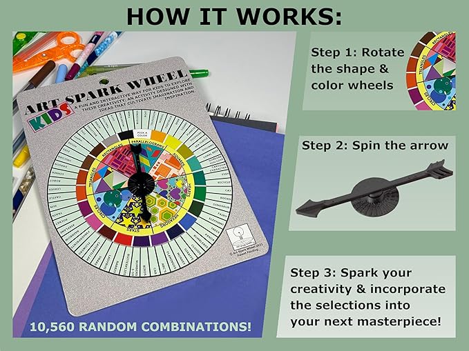 Art Game for Kids: Inspiring Drawing & Painting Activity for Young Artists, Parents & Teachers – Fun Art Supplies & Unique Gift for Kids 5+ – Perfect Educational Toy for Classrooms