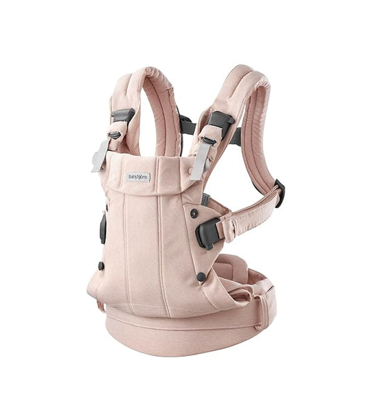 BabyBjörn Baby Carrier Harmony, Light Pink, Woven Mélange | 3-in-1 Ergonomic Baby Carrier; Newborn, Facing-in, Outward-Facing, and Back Carrying Positions Supported (7-40 lbs), Newborn to Toddler
