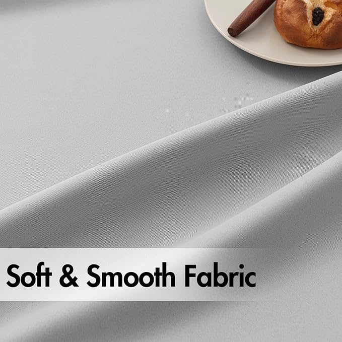 ANRODUO Back Tab Blackout Curtains for Bedroom Living Room, Rod Pocket Pinch Pleated Thermal Insulated Room Darkening Curtains 96 Inches Long 2 Panels, Light Grey, 42 x 96 Inch