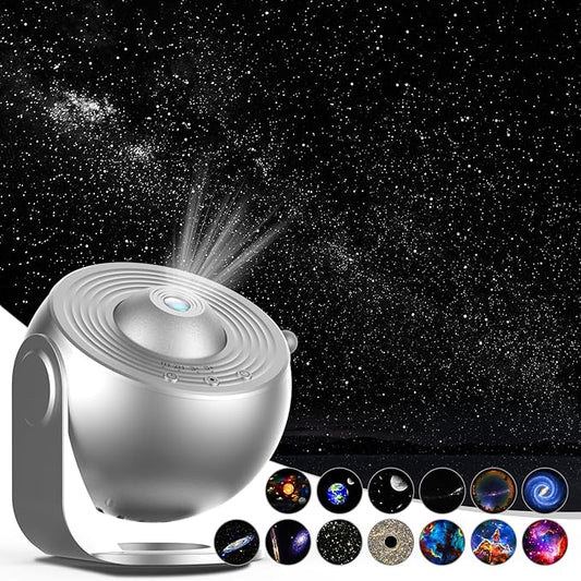 Galaxy Projector for Bedroom,Star Projector,HD Image Large Projection for Bedroom Night Light,Planetarium Projector Galaxy Night Light Projector for Kids Include 4K Replaceable 13 Galaxy Discs