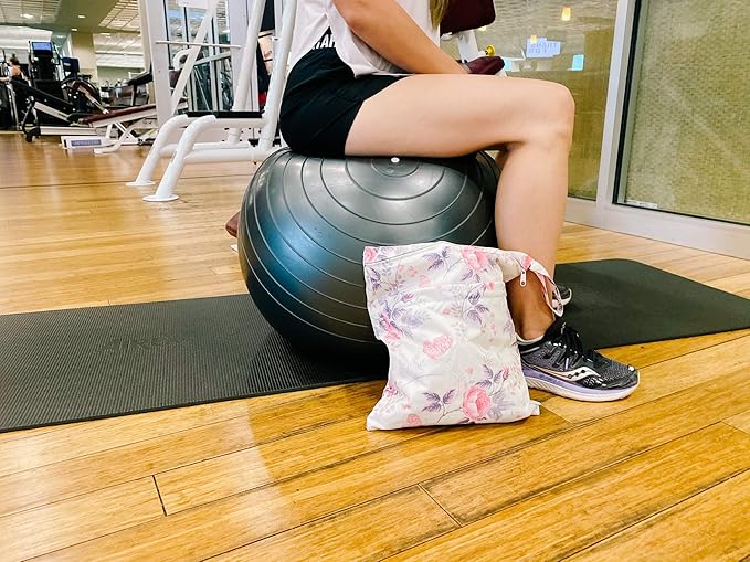 ALVABABY 3pcs Baby Cloth Diaper Wet Dry Bags Waterproof Reusable with Two Pockets|Travel Beach Pool Daycare Soiled Baby Items Yoga Gym Bag for Swimsuits or Wet Clothes 3L-H066