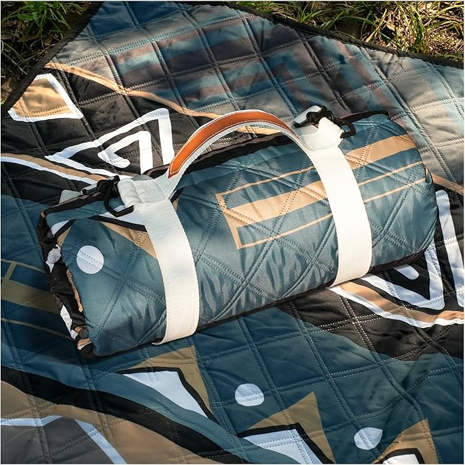 Genovega Waterproof Picnic Blanket Outdoor Camping Beach Mat Extra Large Foldable Car Essential Roadtrip Gadget Rv Accessories Glamping Tent Gear Must Haves Hiking Stuff Backpacking Necessities Gift