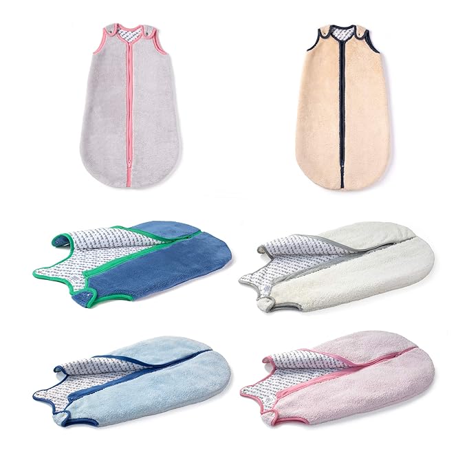 baby deedee Sleep nest Teddy Baby Sleeping Bag Sack for Boys and Girls, Toddler and Infants, Soft Blue, Large (18-36 Month)