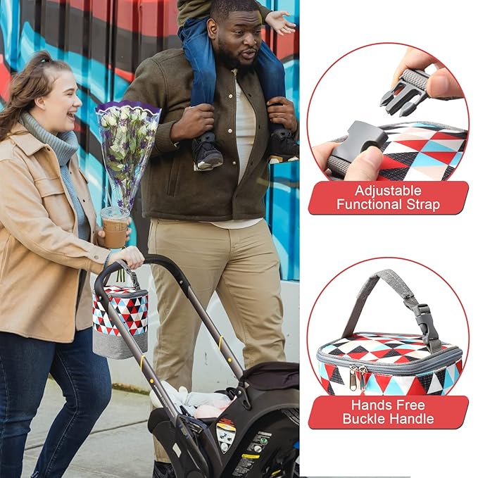 Accmor Breastmilk Cooler Bag, Baby Bottle Cooler Bags, Insulated Bottle Cooler Tote Bags On The Go, Fits 4 Large 8oz Bottles, for Nursing Mom Daycare Travel