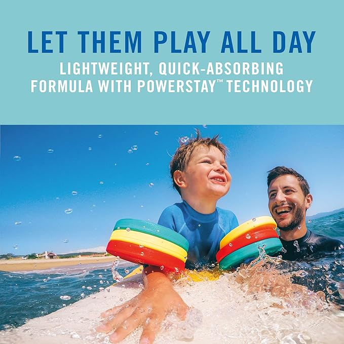 Banana Boat Kids Sport Sunscreen Lotion SPF 50, 9.5oz | Sunscreen for Kids, Childrens Sunscreen, Kids Sunblock, Lotion Sunscreen, Oxybenzone Free Sunscreen SPF 50, Family Size Sunscreen, 9.5oz